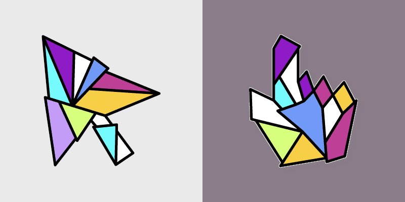 Modern Cube custom cursor pack preview for Chrome, Edge and Windows