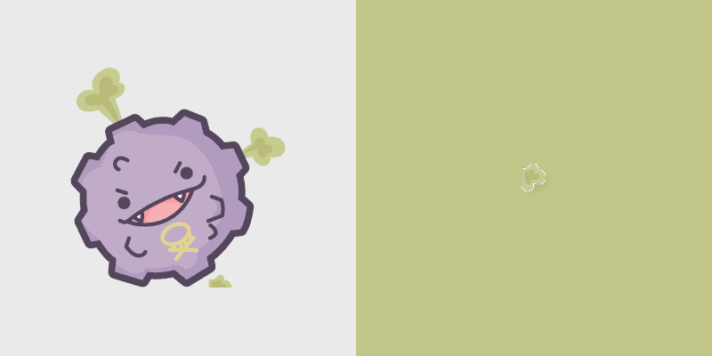 Cute Cursor Pokemon Koffing & Weezing custom cursor pack preview for Chrome, Edge and Windows