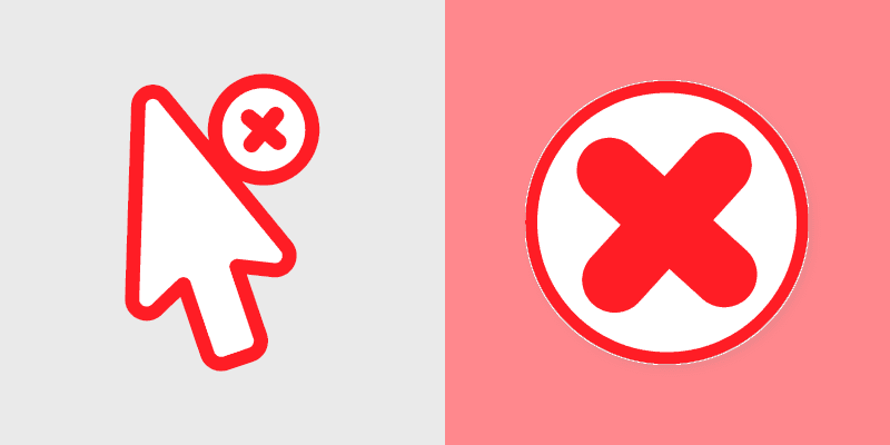 Close Tab Prank custom cursor pack preview for Chrome, Edge and Windows