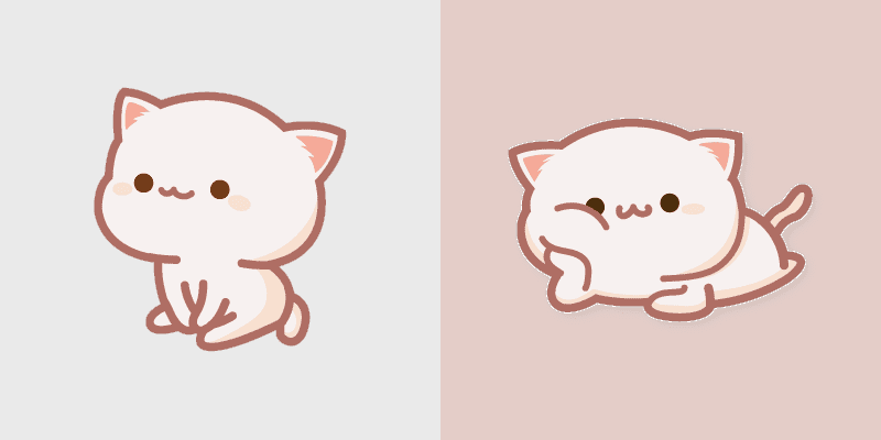 Cute Chill Cat custom cursor pack preview for Chrome, Edge and Windows