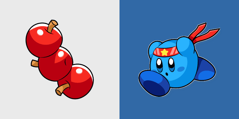Blue Kirby Warrior custom cursor pack preview for Chrome, Edge and Windows