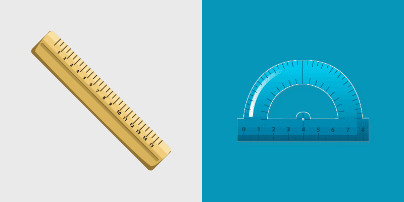 Ruler custom cursor pack preview for Chrome, Edge and Windows