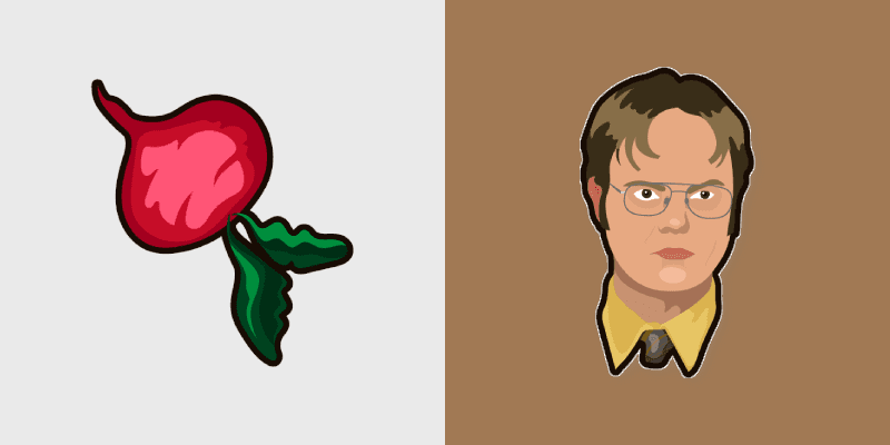 Dwight Schrute custom cursor pack preview for Chrome, Edge and Windows