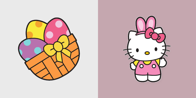 Kitty Cursor Pack with Easter Vibes preview for Chrome, Edge and Windows
