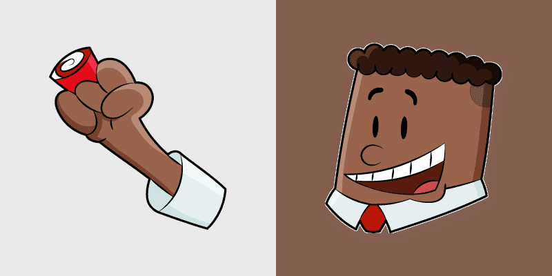 Comics Captain Underpants custom cursor collection preview