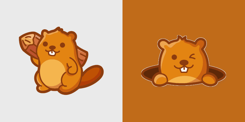 Beaver Log custom cursor pack preview for Chrome, Edge and Windows
