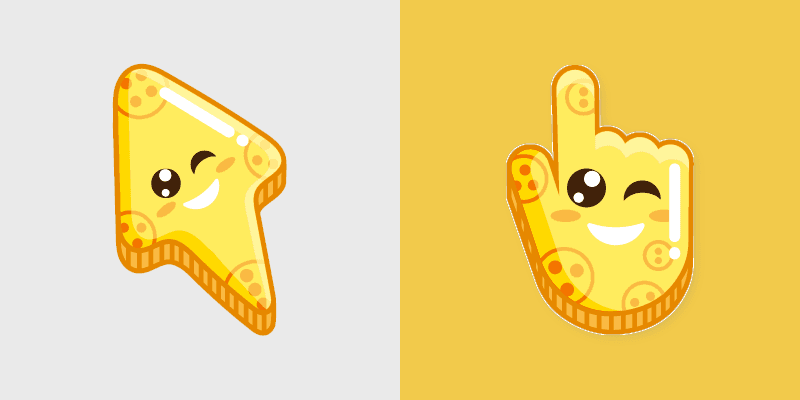 Cheerful Charm custom cursor pack preview for Chrome, Edge and Windows