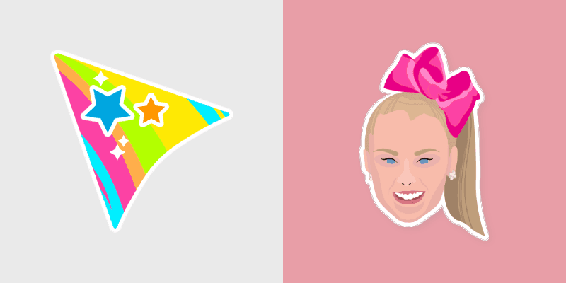 JoJo Siwa custom cursor pack preview for Chrome, Edge and Windows