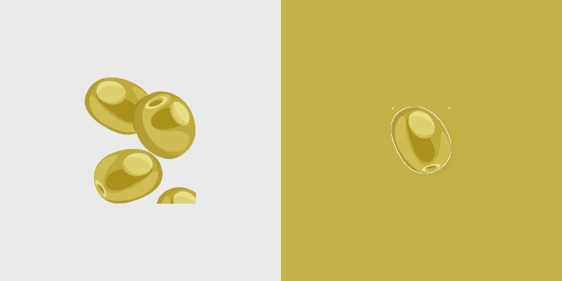 Cute Cursor Mediterranean Olives custom cursor pack preview for Chrome, Edge and Windows