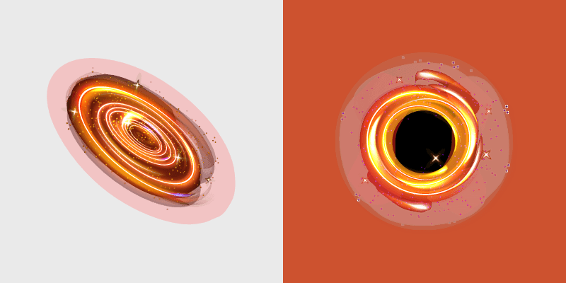 Black Hole Cosmos custom cursor pack preview for Chrome, Edge and Windows
