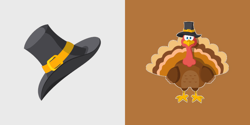 Turkey Pilgrim custom cursor pack preview for Chrome, Edge and Windows