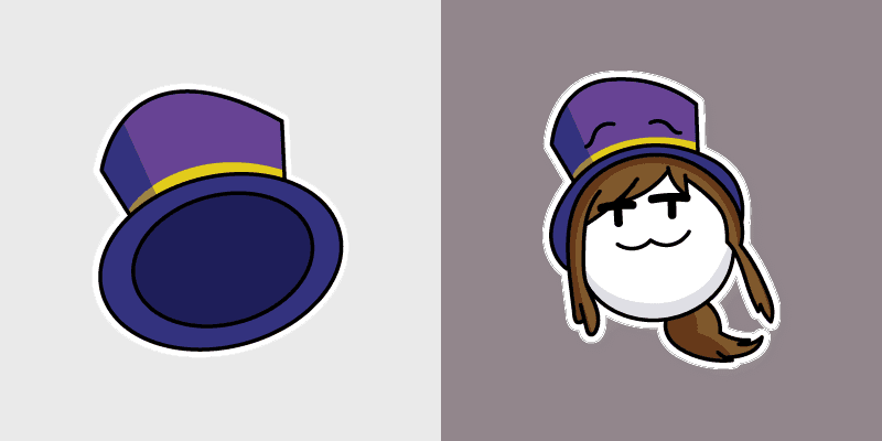 Hat Girl custom cursor pack preview for Chrome, Edge and Windows