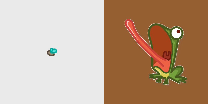 Adorable Frog custom cursor pack preview for Chrome, Edge and Windows