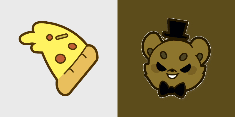 Five Nights at Freddy's custom cursor pack preview for Chrome, Edge and Windows