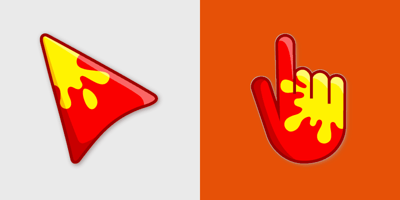 Modern Art custom cursor pack preview for Chrome, Edge and Windows