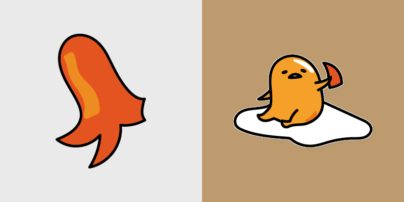 Cute Cursor Gudetama Octopus custom cursor pack preview for Chrome, Edge and Windows