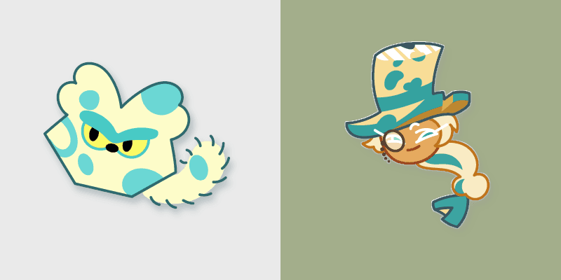Cookie Run custom cursor pack preview for Chrome, Edge and Windows