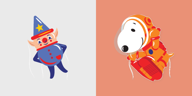 Parade Balloons custom cursor pack preview for Chrome, Edge and Windows