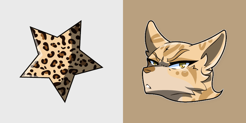 Leopardstar's Warrior Cats custom cursor pack preview for Chrome, Edge and Windows