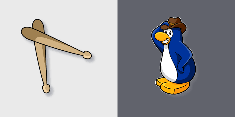 Club Penguin Billy custom cursor pack preview for Chrome, Edge and Windows
