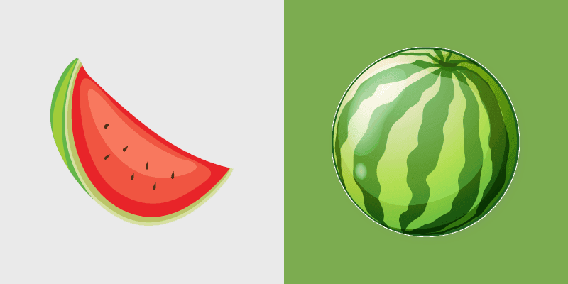 Fresh Cute Cursor - Watermelon & Slice custom cursor pack preview for Chrome, Edge and Windows