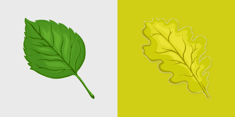 Tree Leaf custom cursor pack preview for Chrome, Edge and Windows