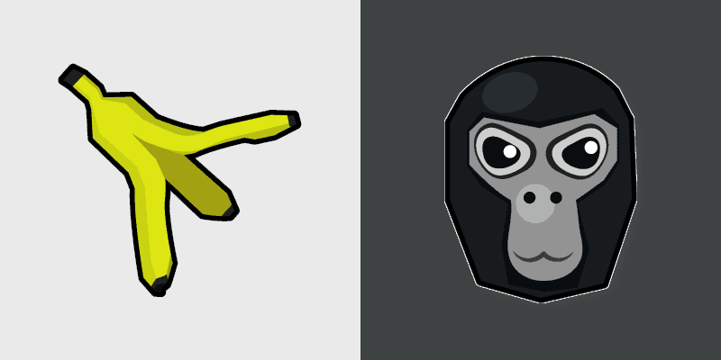 Cute Gorilla custom cursor pack preview for Chrome, Edge and Windows