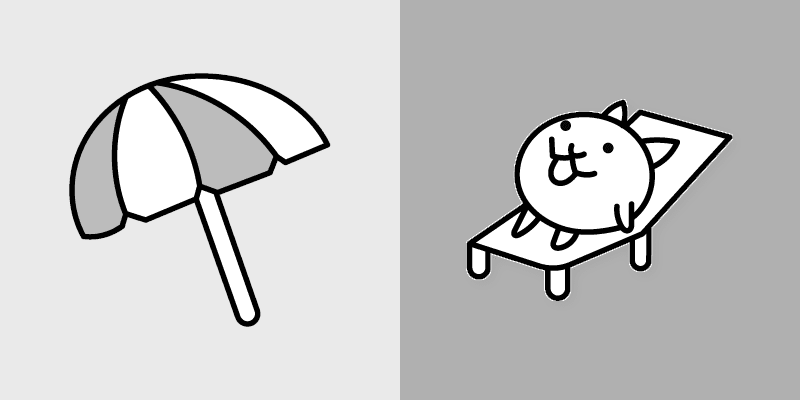Battle Cats Custom Umbrella custom cursor pack preview for Chrome, Edge and Windows