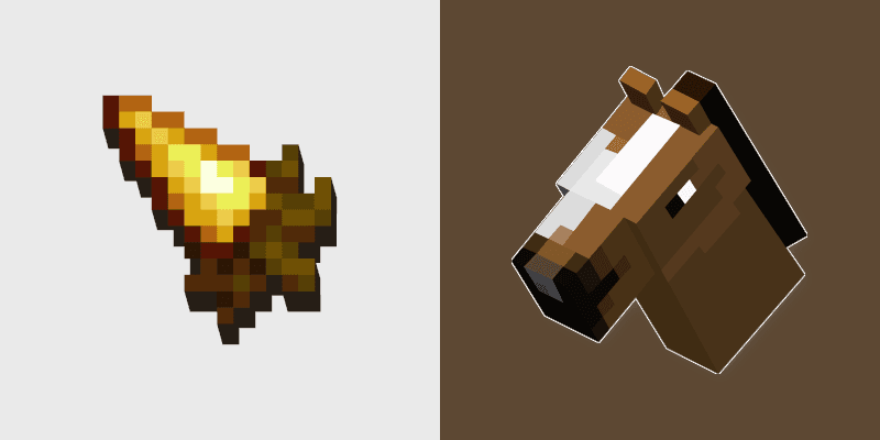 Golden Carrot Horse custom cursor pack preview for Chrome, Edge and Windows