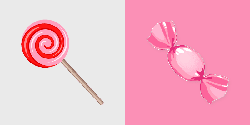 Custom Pink Candy custom cursor pack preview for Chrome, Edge and Windows