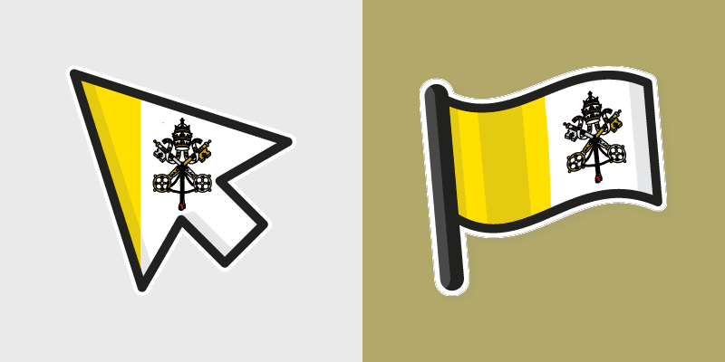 Vatican City custom cursor pack preview for Chrome, Edge and Windows
