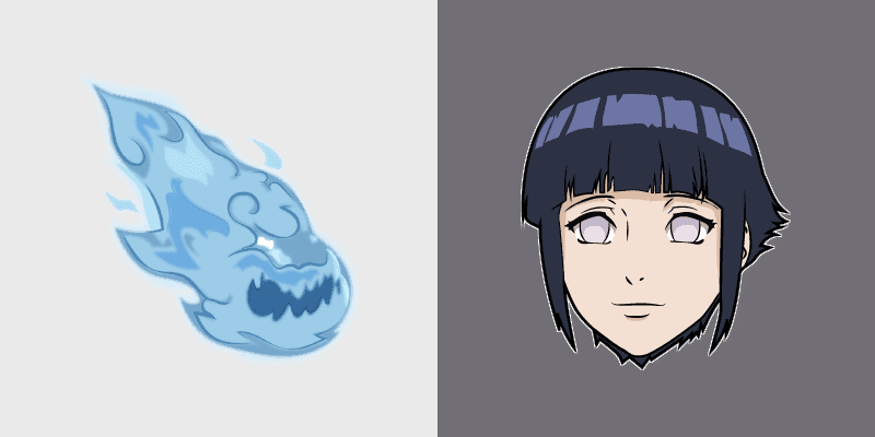Hinata Hyuga custom cursor pack preview for Chrome, Edge and Windows