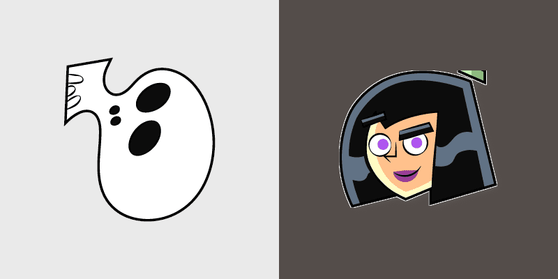 Sam Manson Danny Phantom custom cursor pack preview for Chrome, Edge and Windows