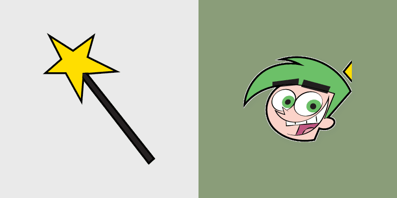 Cosmo Fairly OddParents custom cursor pack preview for Chrome, Edge and Windows