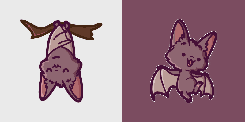 Enhanced Bat custom cursor pack preview for Chrome, Edge and Windows