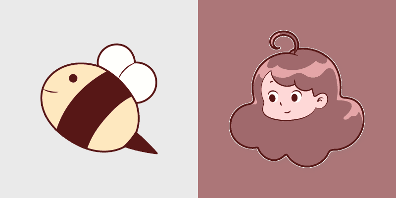 Bee & PuppyCat custom cursor pack preview for Chrome, Edge and Windows