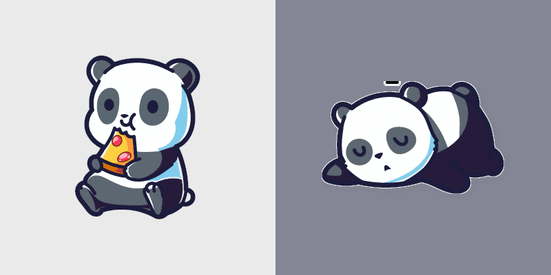 Charming Panda custom cursor pack preview for Chrome, Edge and Windows