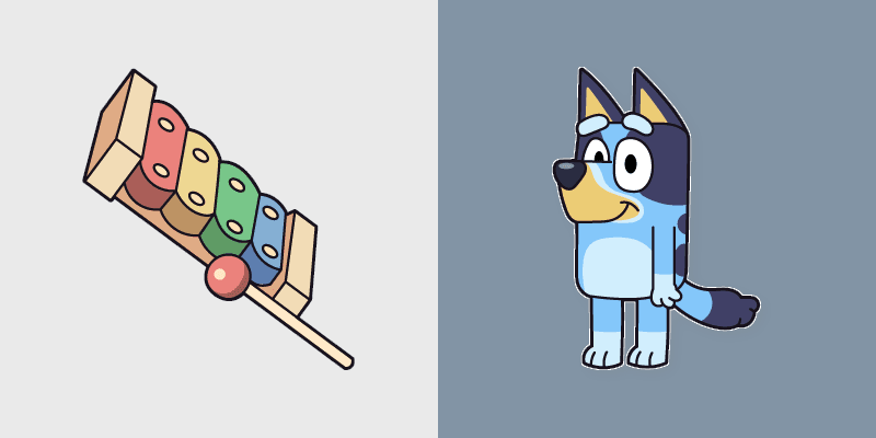 Bluey Heeler custom cursor pack preview for Chrome, Edge and Windows