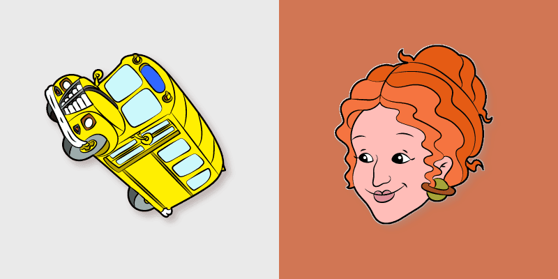Ms. Frizzle custom cursor pack preview for Chrome, Edge and Windows