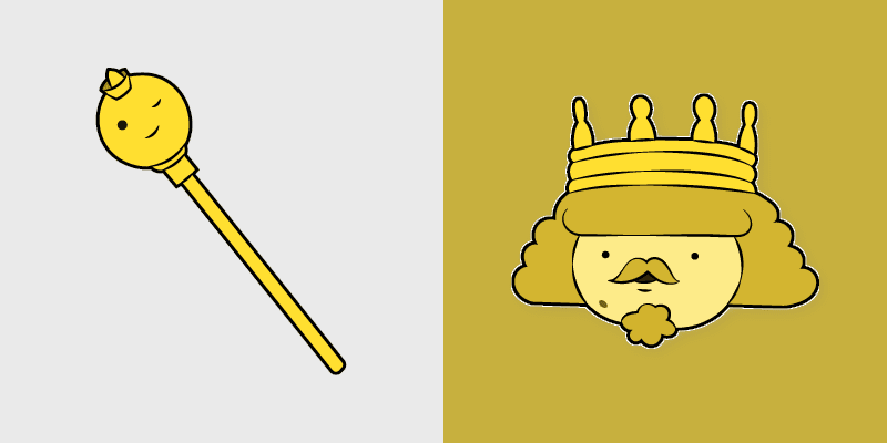King of Ooo & Scepter custom cursor pack preview for Chrome, Edge and Windows