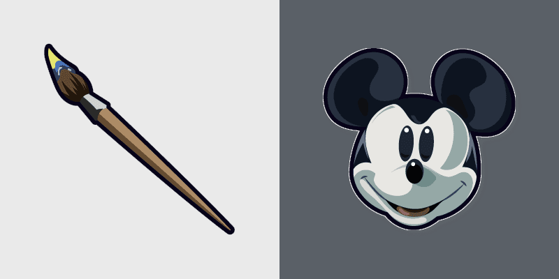 Epic Mickey custom cursor pack preview for Chrome, Edge and Windows