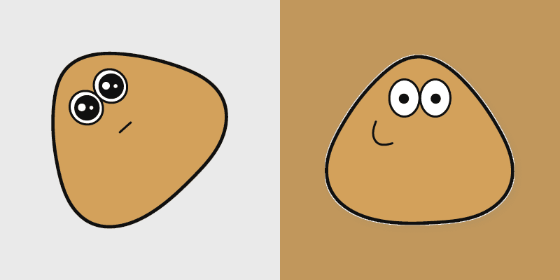 Pou Inspired custom cursor pack preview for Chrome, Edge and Windows