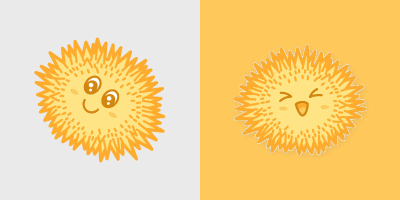 Cute Orange custom cursor pack preview for Chrome, Edge and Windows