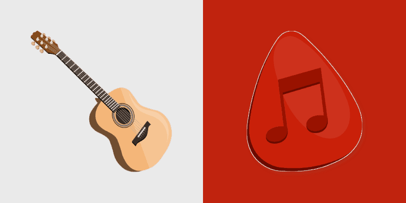 Acoustic Guitar custom cursor pack preview for Chrome, Edge and Windows