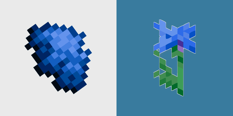 Blue Dye Cornflower custom cursor pack preview for Chrome, Edge and Windows