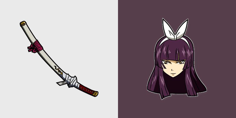 Fairy Tail Kagura Mikazuchi custom cursor pack preview for Chrome, Edge and Windows