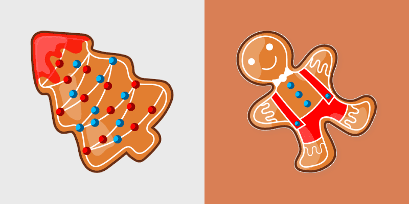 Gingerbread Tree custom cursor pack preview for Chrome, Edge and Windows