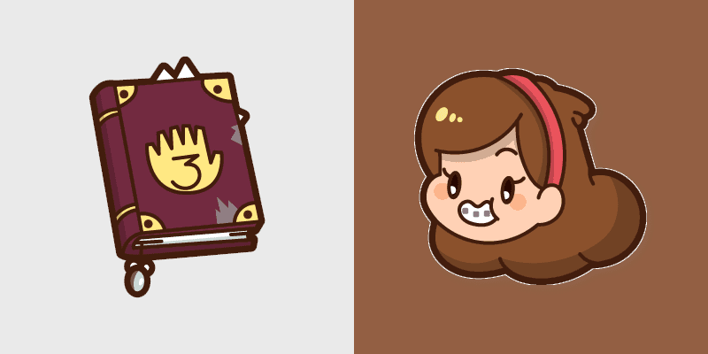 Mable Pines Cute custom cursor pack preview for Chrome, Edge and Windows