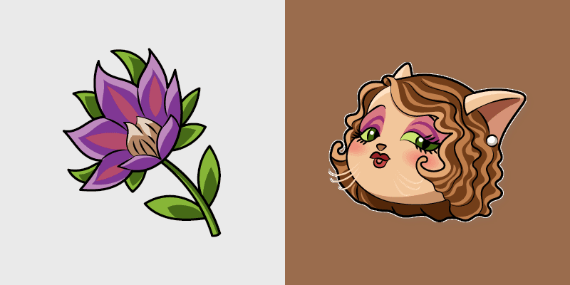 Mitzi May Flower custom cursor pack preview for Chrome, Edge and Windows