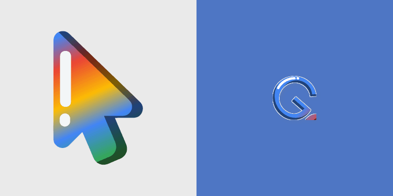 Google Logo Edition custom cursor pack preview for Chrome, Edge and Windows